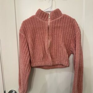 SHEIN Pink Teddy Jacket